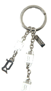 Dolce & Gabbana Silver Tone Metal DG Logo Engraved Keyring Keychain -   -  Dolce & Gabbana.